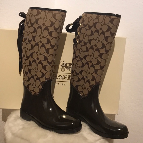 Coach Shoes - Coach Tristee Rain Boots